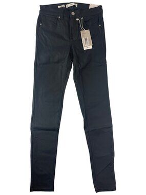 Mango Skinny Push-Up Jeans Women's Size 36 Black Low Waist Regular Fit NWT